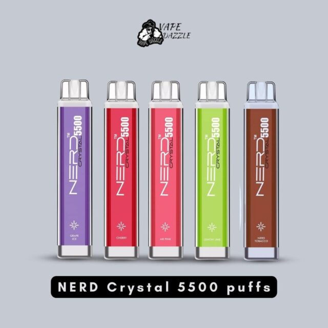 nerd crystal 5500 puffs