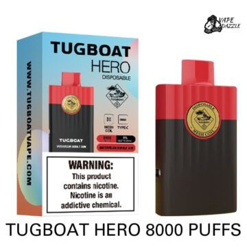 tugboat hero 8000 puffs